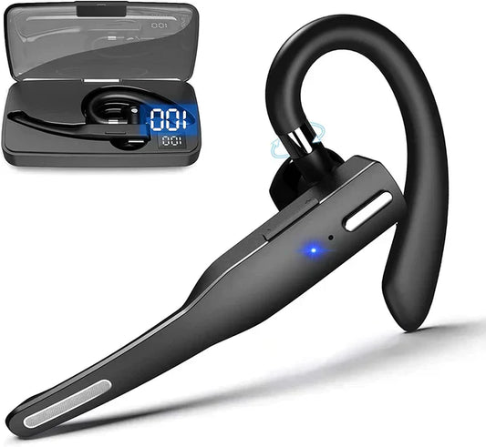 Skywave™ | Trucker Dual Mic Wireless Bluetooth 5.1 Noise Cancelling Headset & Earbuds for Clear Communication & Hands-Free Use