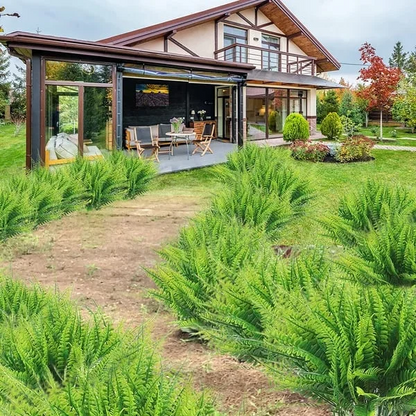 UV Resistant Artificial Boston Fern | Lifelike, Waterproof & Maintenance-Free for Outdoor Décor