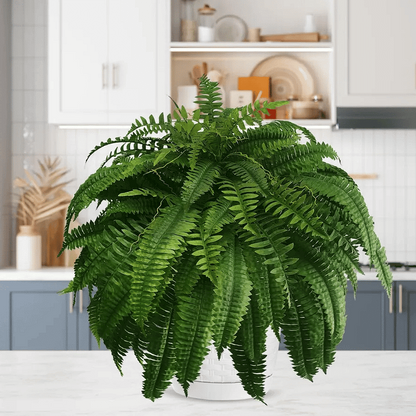 UV Resistant Artificial Boston Fern | Lifelike, Waterproof & Maintenance-Free for Outdoor Décor