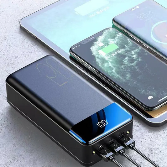 100,000mAh Portable Power Bank | Super Fast Charging, Universal Compatibility for Travel, Camping & Emergencies