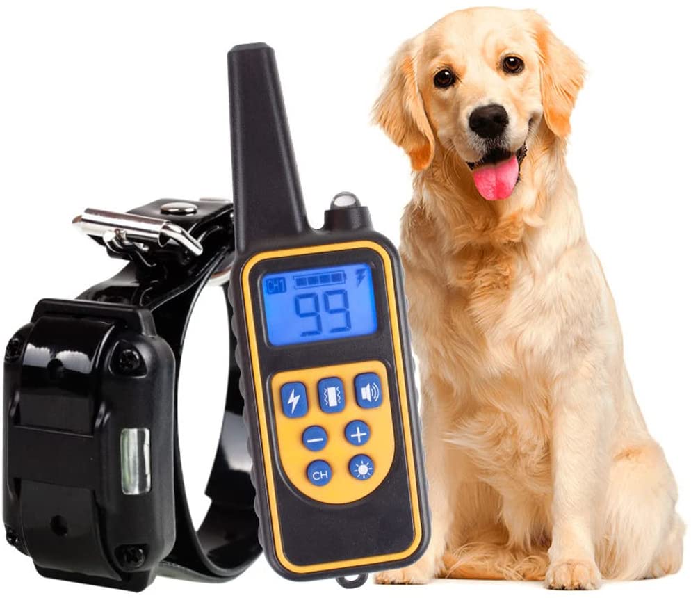 800M Rechargeable Electric Dog Training Collar | Waterproof, Remote Control & Ideal for Effective Dog Training