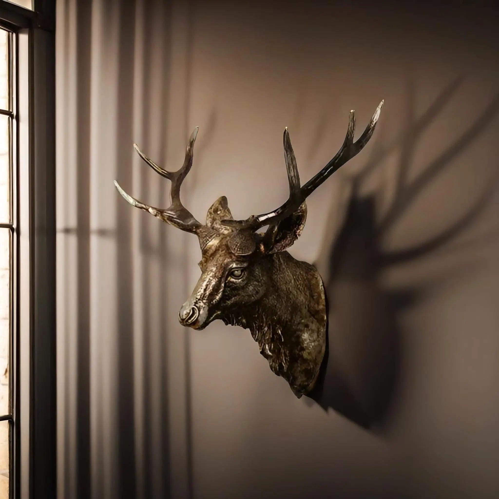 MysticHorn™ | Majestic Deer Head Wall Decor | Rustic Antler Design for Cabin & Lodge Home Decor
