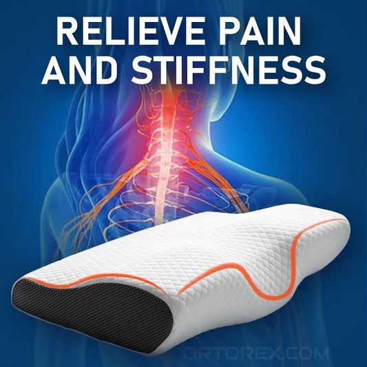 Orthopedic Neck Pillow for Sore Neck & Shoulder Pain | Contour Memory Foam | Cervical & Ergonomic Pillow