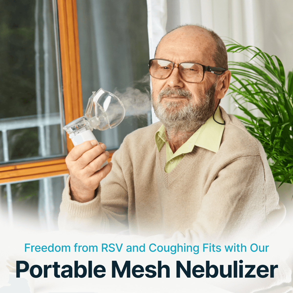 Portable Mesh Nebulizer | Compact, Rechargeable & Easy to Use for Respiratory Relief in Infants and Adults