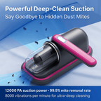 UV Hand Held Vacuum Cleaner - Car, Sofa & Bed Dust Mite Vacuum for Allergy Relief