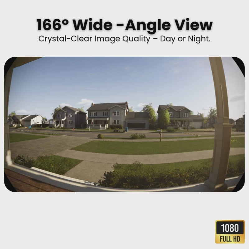 Wireless Smart Video Doorbell | No Subscription Needed | High-Definition Camera Doorbell