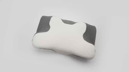 Cervical Memory Foam Pillow | Orthopaedic Contour Design with Cooling Cover for Back, Side & Stomach sleepers |  Pillows for back Sleepers