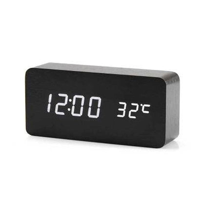 Digital LED Alarm Clock | Voice Control, Clear Display & Modern Design for Bedroom Use