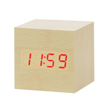Digital LED Alarm Clock | Voice Control, Clear Display & Modern Design for Bedroom Use