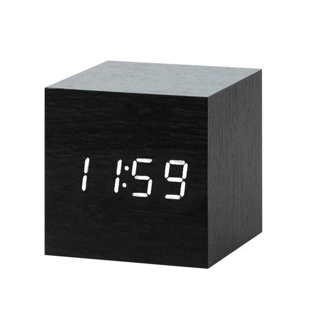 Digital LED Alarm Clock | Voice Control, Clear Display & Modern Design for Bedroom Use