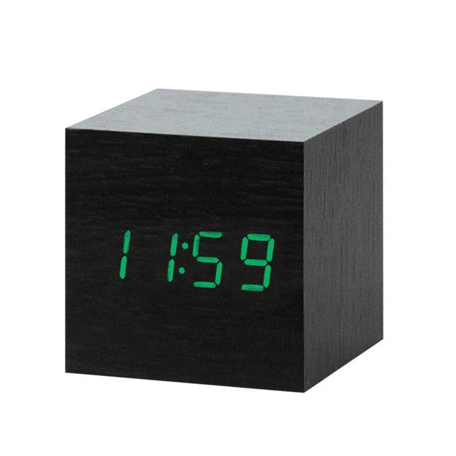 Digital LED Alarm Clock | Voice Control, Clear Display & Modern Design for Bedroom Use