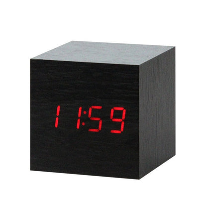 Digital LED Alarm Clock | Voice Control, Clear Display & Modern Design for Bedroom Use
