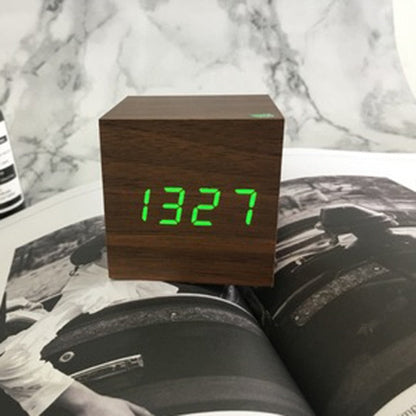 Digital LED Alarm Clock | Voice Control, Clear Display & Modern Design for Bedroom Use