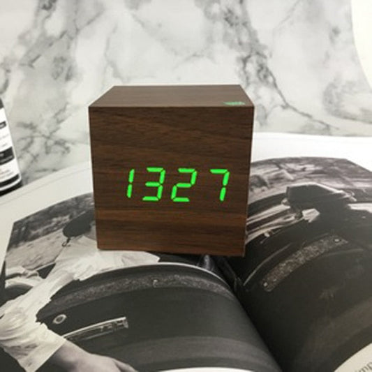 Digital LED Alarm Clock | Voice Control, Clear Display & Modern Design for Bedroom Use