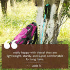 Ergonomic Trekking Scandinavian Walking Poles | Ultra-Light, Adjustable & Ideal for Hiking, Trekking, and Backpacking Adventures