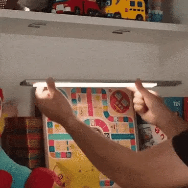 Magnetic Motion Sensor Light | Modern Silver Design, USB Rechargeable & Easy to Install for Home Safety and Ambiance