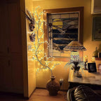 LED Grapevine Fairy Lights - 100 LED String Lights with Green Wire for Indoor & Outdoor Decoration, Parties, and Garden Use