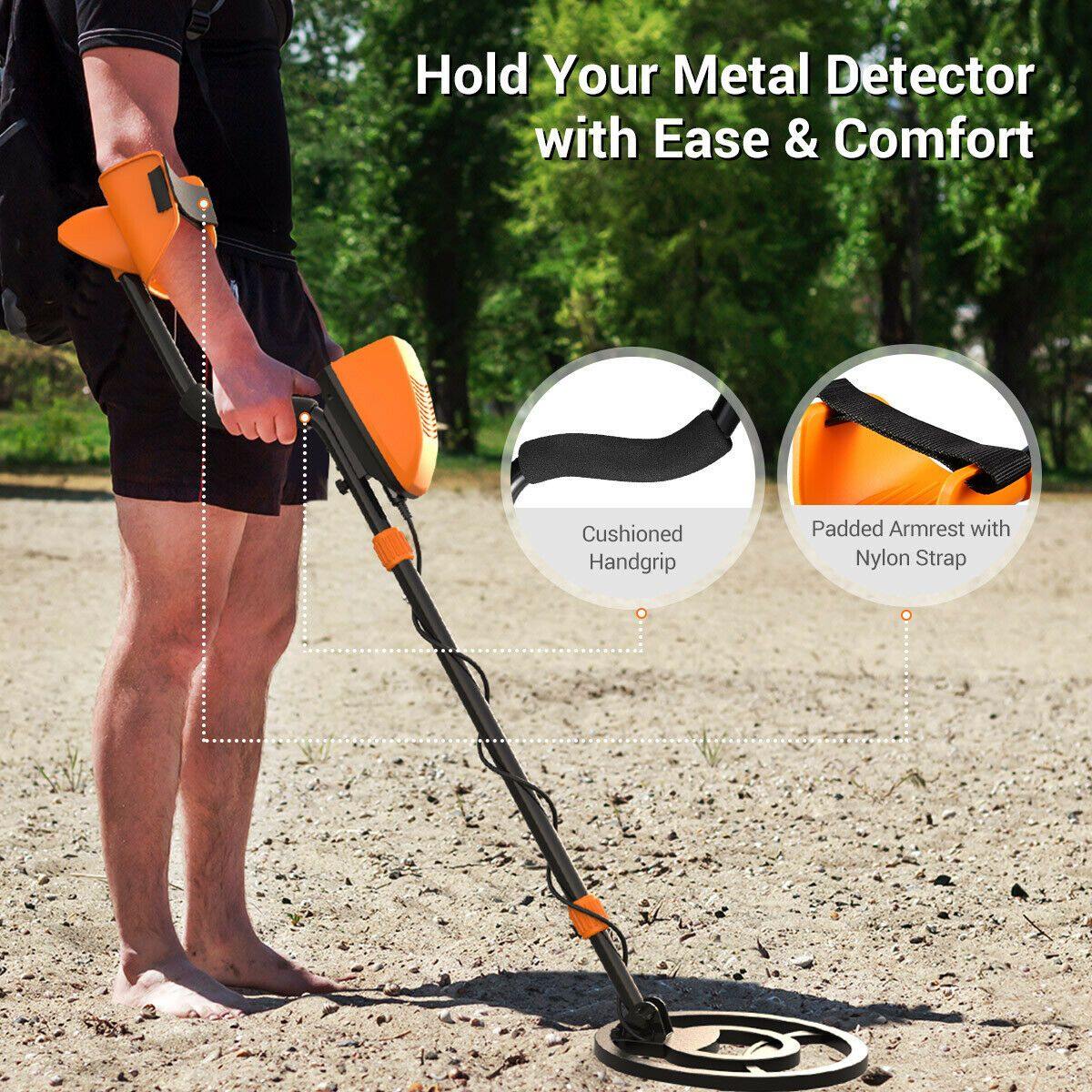 Gold Metal Detector | Waterproof, Adjustable & Lightweight for Kids and Adults