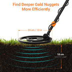 Gold Metal Detector | Waterproof, Adjustable & Lightweight for Kids and Adults