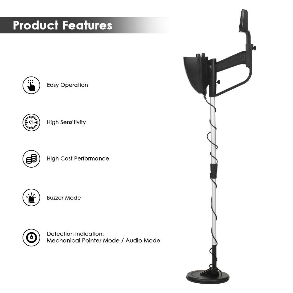 Professional Waterproof Metal Detector | Adjustable Height, HD Display & Ideal for Treasure Hunting