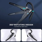 Bluetooth 5.1 Noise Cancelling Headset | Dual Mic, Ergonomic Design & Hands-Free Calling for Professionals