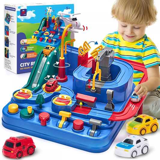 Adventure Car Race Track for Kids | Educational, Interactive & Durable Toy for Skill-Building Fun