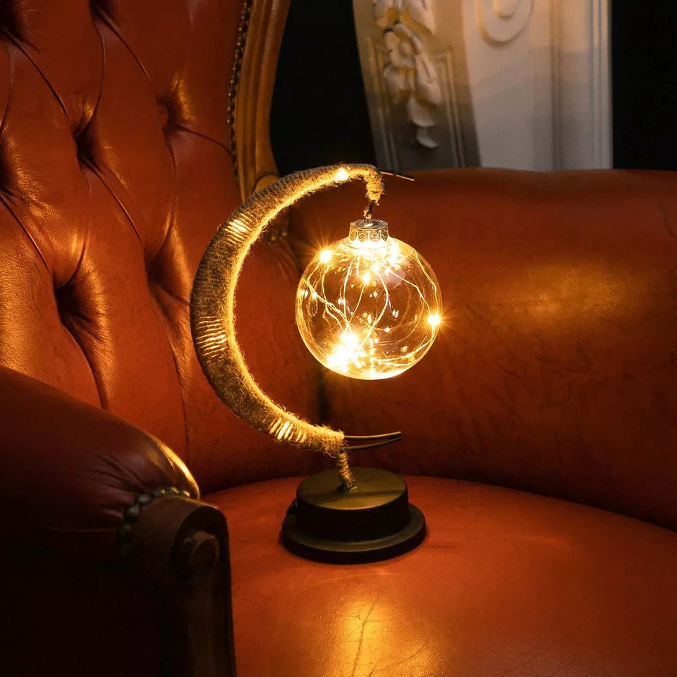 LED Lunar Lamp - Enchanted Moon Night Light for Bedroom, Nursery & Home Decor