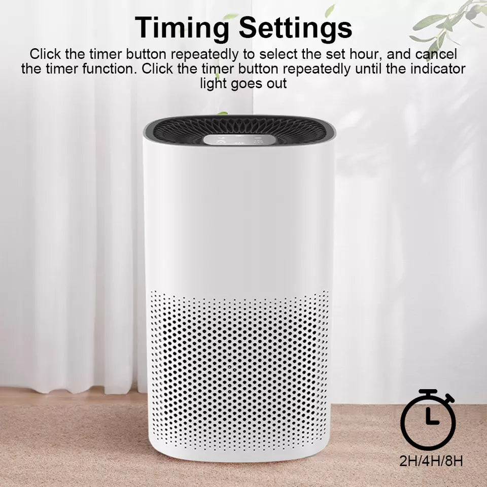 Compact Air Purifier | True HEPA Filter, Ultra-Quiet & Ideal for Small to Medium Rooms
