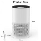 Compact Air Purifier | True HEPA Filter, Ultra-Quiet & Ideal for Small to Medium Rooms