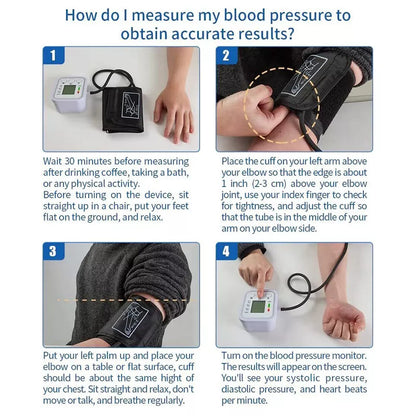 Digital Blood Pressure Monitor | Fully Automatic, Intellisense Technology & Memory Function for Home and Travel Use