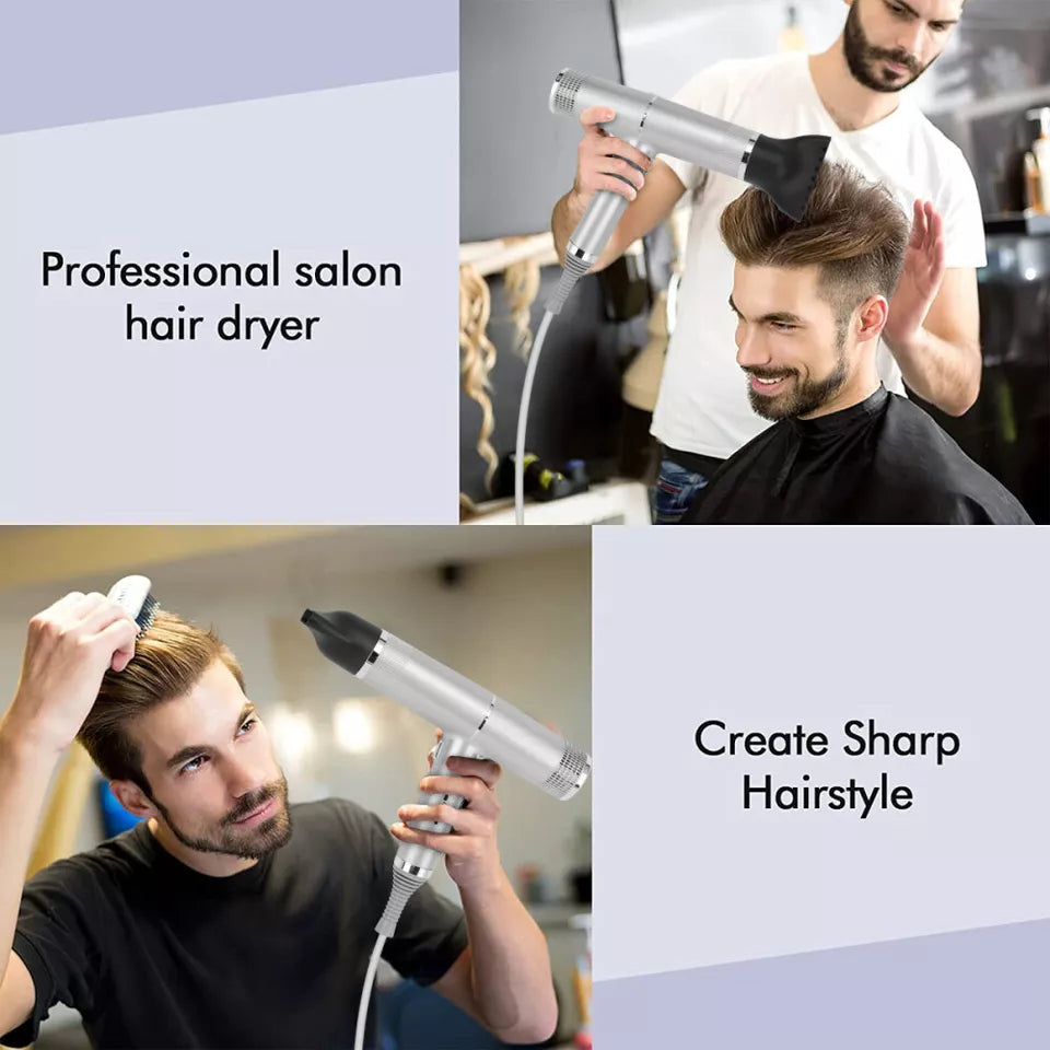 Professional Ionic Hair Dryer | 700W, Ceramic Technology & Adjustable Speeds for Frizz-Free, Shiny Hair at Home