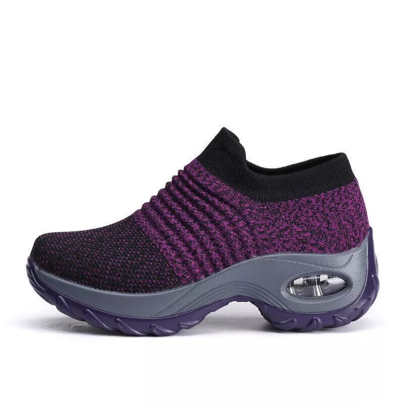 Women's Slip-On Orthopedic Trainers | Air Cushion Comfort, Breathable Mesh & Non-Slip Sole for Everyday Wear and Active Lifestyle