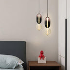 Glass Pendant Light Fixture with Candied Finish for Kitchen Island & Dining Room Lighting