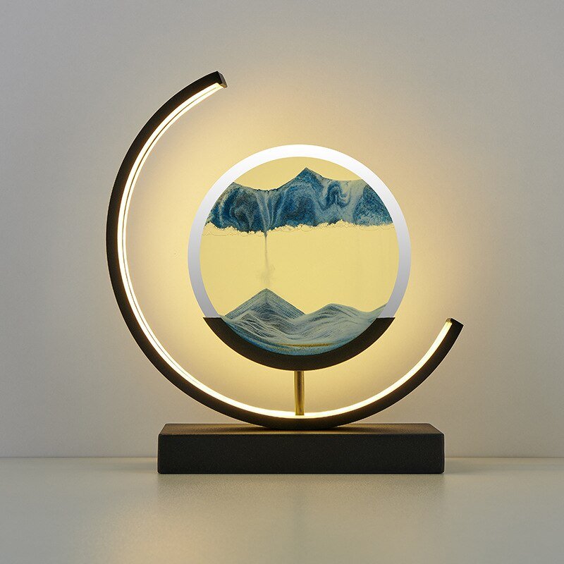 Illuminated Sand Art | Dynamic, Stress-Reducing Decor for Living Room, Bedroom & Office | Accessories for Lounge Room