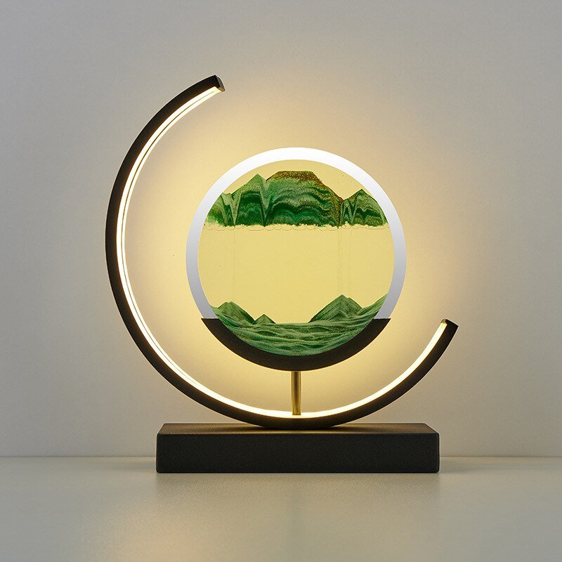 Illuminated Sand Art | Dynamic, Stress-Reducing Decor for Living Room, Bedroom & Office | Accessories for Lounge Room