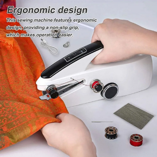 Handheld Mini Sewing Machine for Crafting & Mending - Portable Stitching Tool for Quick Repairs and DIY Projects