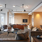 LED Ceiling Light Fixture - Serge Mouille Style - Adjustable Arm Design for Living Room & Modern Spaces