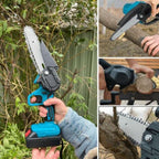 Cordless Electric Chainsaw | Lightweight, Ergonomic Design & Ideal for Effortless Garden Trimming