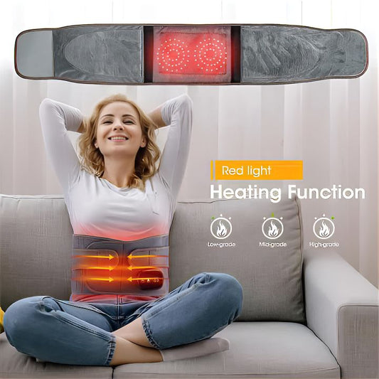 Infrared Back Support Belt | Adjustable Heat & Vibration for Pain Relief and Muscle Relaxation