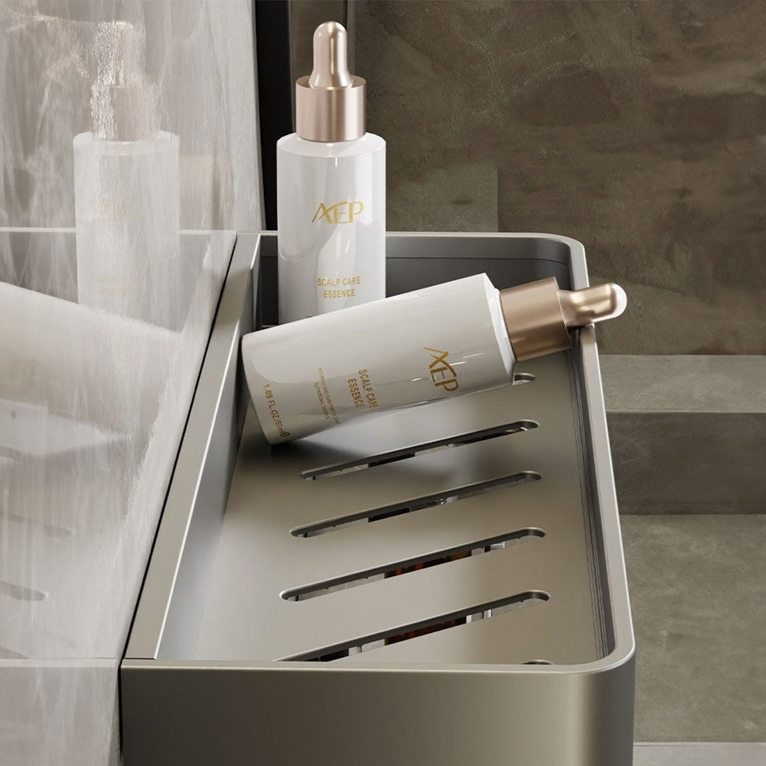 Small Bathroom Shelve - Self-Adhesive Installation and Towel Holder