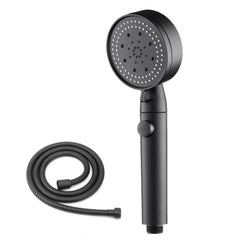 5-Mode Shower Head for Low Pressure | Stop Button for Easy Water Control