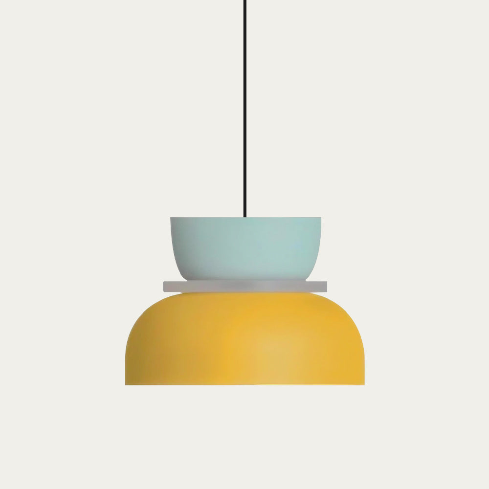 Nordic Color Block Pendant Light Fixture - Modern Hanging Lamp for Kitchen & Dining Room