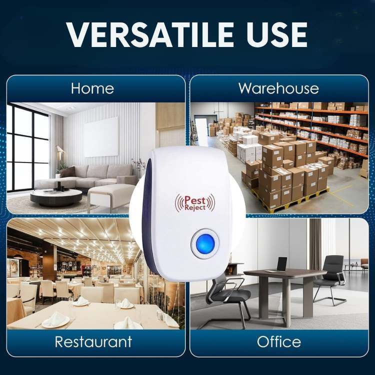 Smart Ultrasonic Rat Repeller Device | Chemical-Free, Eco-Safe & Easy Plug & Play for Home Protection