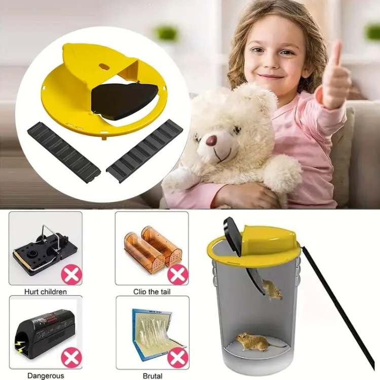 SmartCatch Hands-Free Mouse Trap | Safe for Families & Pets, Multiple Capture System for Effective Rodent Control