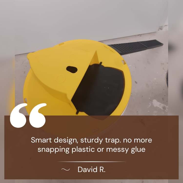 Hands-Free Mouse Trap | Humane Rodent Traps, Safe for Families & Pets, Multiple Capture Design for Effective Rodent Control