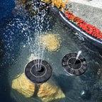 Solar-Powered Water Fountain | Effortless Installation & Multiple Spray Patterns for Garden Ponds and Birdbaths