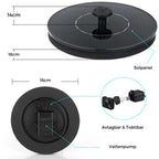 Solar-Powered Water Fountain | Effortless Installation & Multiple Spray Patterns for Garden Ponds and Birdbaths