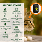 #1 Find  GPS Cat Tracker with Real-Time Location, Waterproof Design, and Activity Monitoring for Pet Safety and Tracking