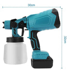 Cordless Blue Paint Sprayer | PrecisionFlow Atomization & Dual Rechargeable Batteries for Effortless Home Projects