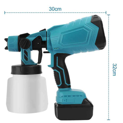 Cordless Blue Paint Sprayer | PrecisionFlow Atomization & Dual Rechargeable Batteries for Effortless Home Projects